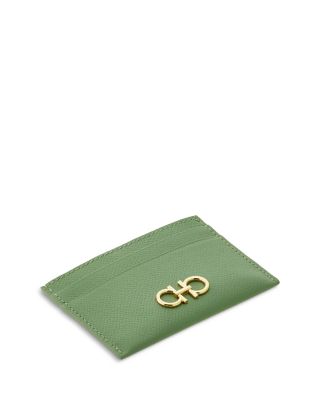 Gancini Leather Card Holder