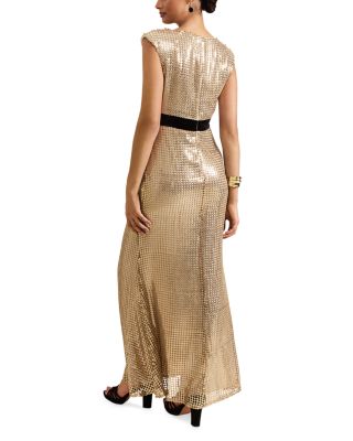Jamae Gold Maxi Dress