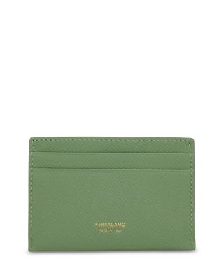 Gancini Leather Card Holder