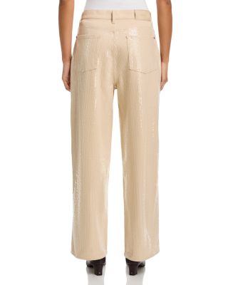 Radiance Sequin Tank Top & Lotta High Rise Wide Leg Jeans in Radiance