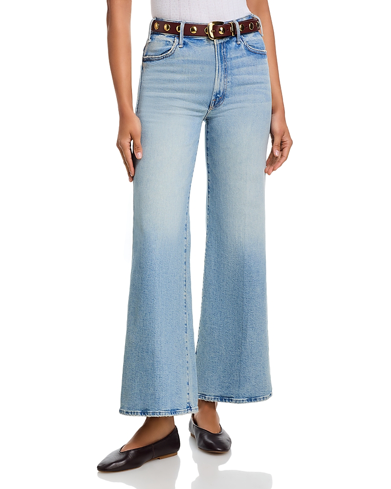 Mother Lil Hustler Roller Sneak High Rise Jeans in I Confess