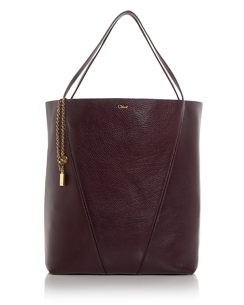 Chloe Spin Large Leather Tote · OS