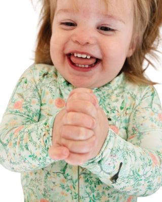  Girls' Sage Blossom Bamboo Sleeper - Baby