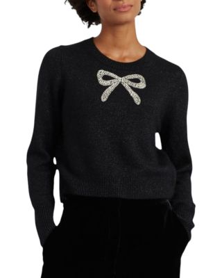  Women's Embellished Bow Sweater