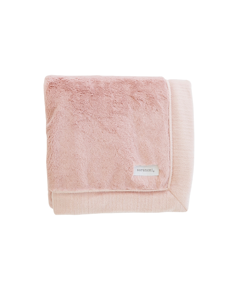 Saranoni Lush Receiving Blanket In Pink