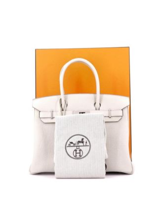 Birkin 30 Handbag Light Togo with Palladium Hardware