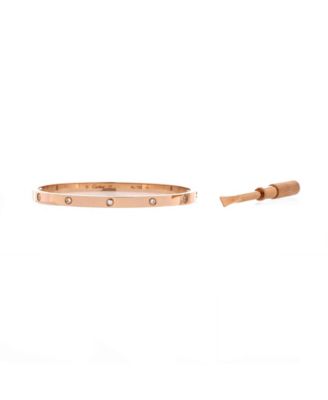  Small Love 10 Diamond Bracelet 18K Rose Gold with Diamonds