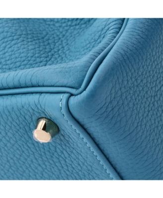 Kelly 28 Handbag Blue Togo with Gold Hardware