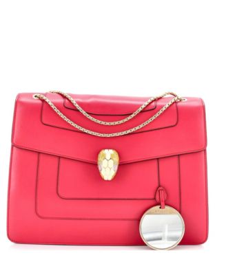  Medium Serpenti Forever Square Shoulder Bag Leather