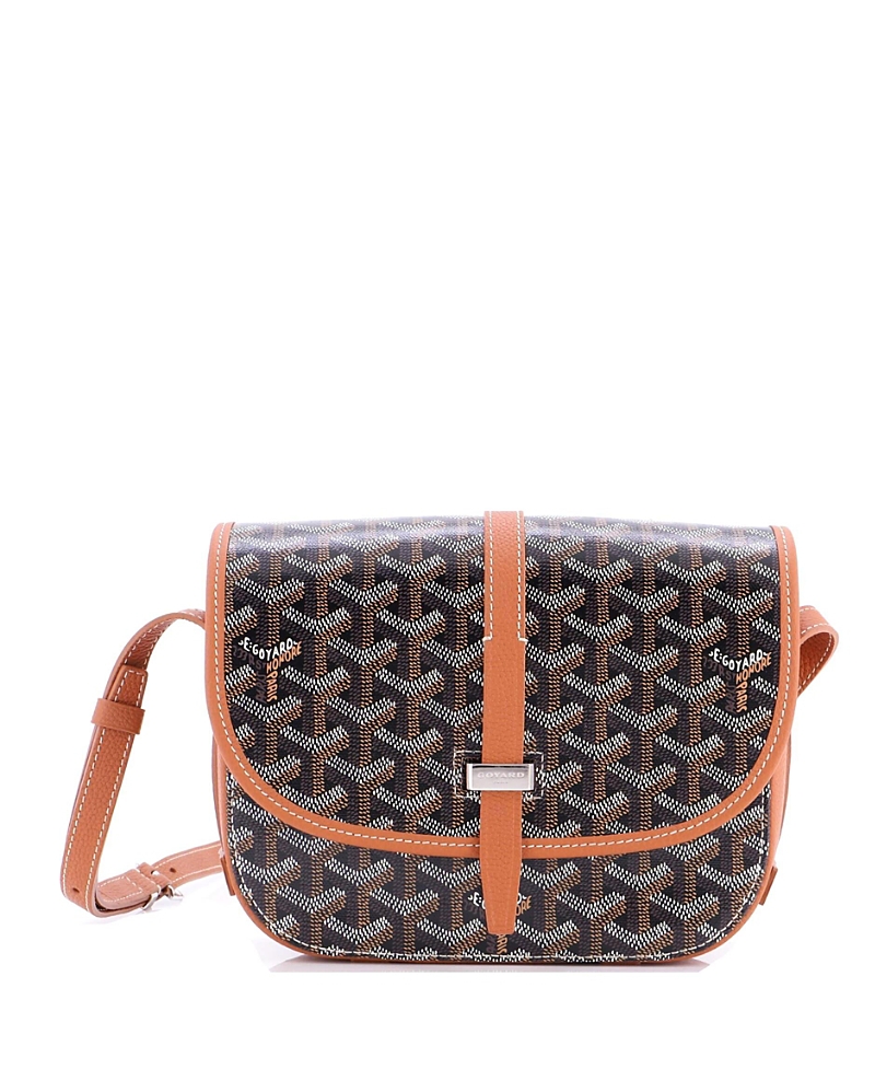 PRE-OWNED GOYARD Pre-owned Goyard Pm Belvedere Ii Messenger Bag Coated Canvas In Brown