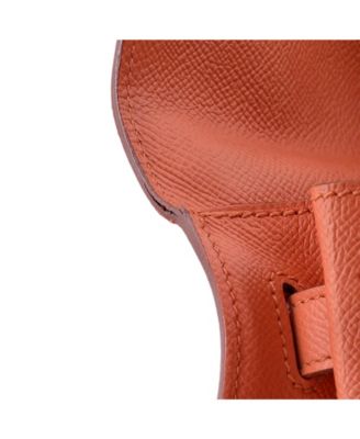 Kelly 32 Handbag Pink Epsom with Palladium Hardware