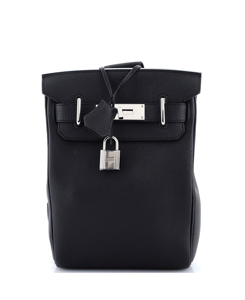 Pre-owned Pre-owned Hermes Hermes Pm Hac A Dos Backpack Togo In Black