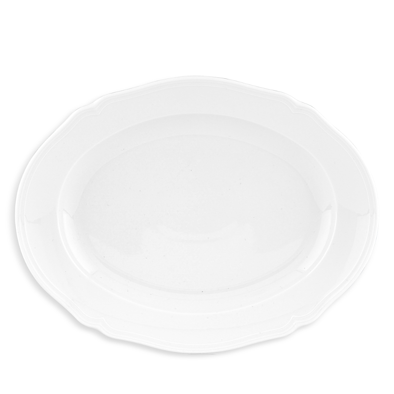 Ginori 1735 Antico Doccia Oval Flat Platter In White