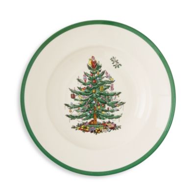 Christmas Tree Soup Plates, Set of 4