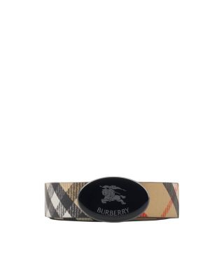  Reversible Check Oval Knight Stamp Belt