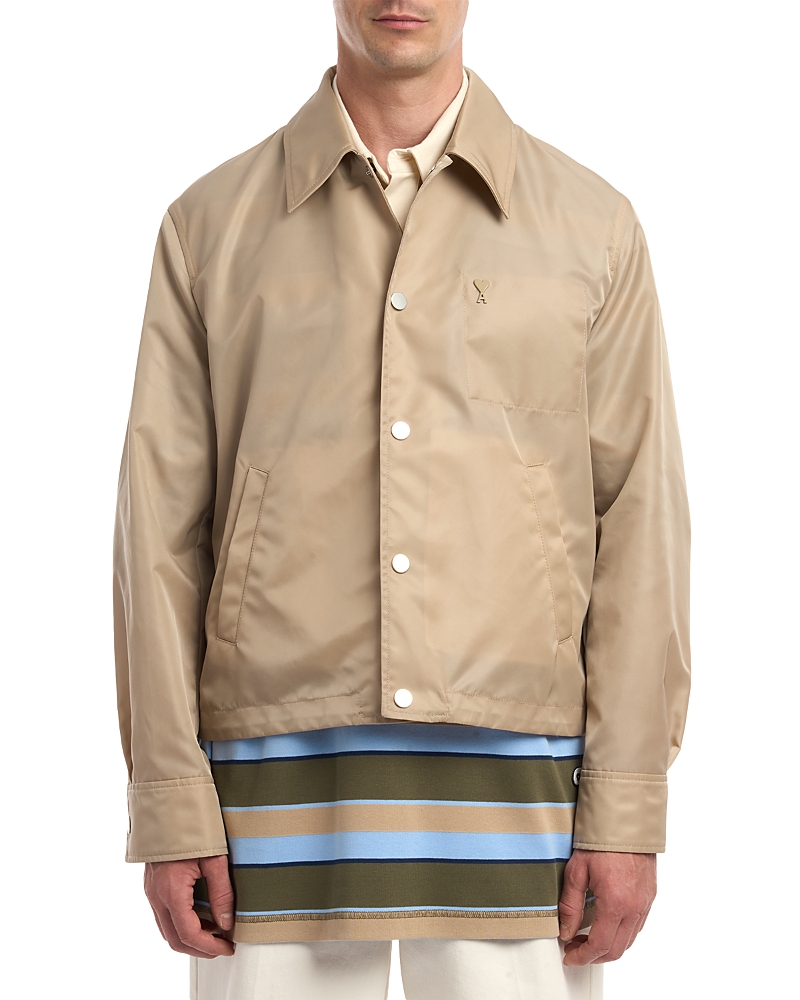 Ami Water Repellent Button Jacket