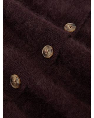 Mel Brushed Cashmere Cardigan Sweater 