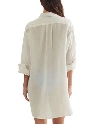 Boyfriend Shirt Swim Cover-Up