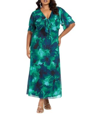 Flutter Sleeve Midi Dress