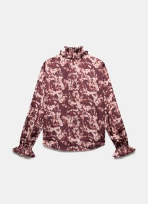 Women's Printed Satin Blouse