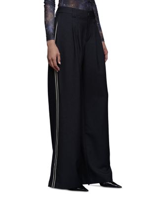 High Rise Contrast Stripe Pants