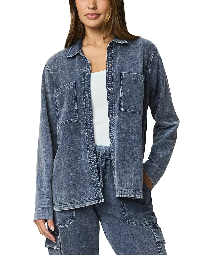 Splendid Gwen Terry Button Front Shirt