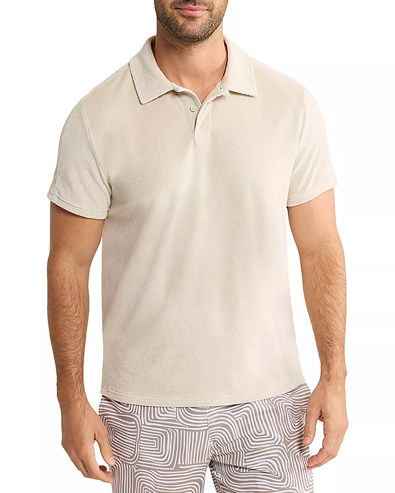 fair harbor Ravello Terry Polo Shirt