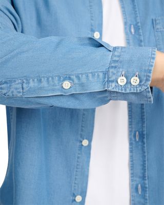 Denim Chambray Long Sleeve Shirt