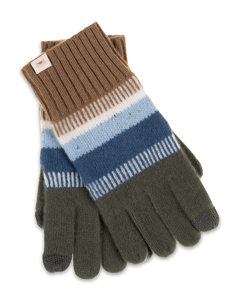Faherty Striped Gloves In Multi
