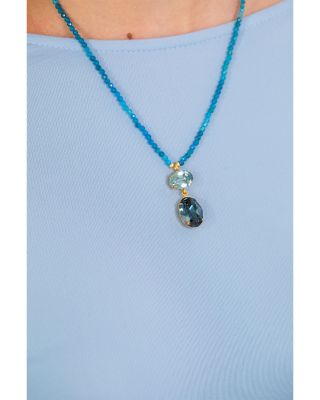 Freya Beaded Necklace, 17"