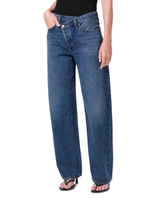 Arc High Rise Straight Crisscross Jeans in Form