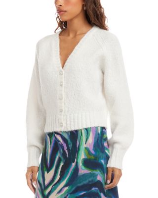 Pearl Button Cardigan Sweater