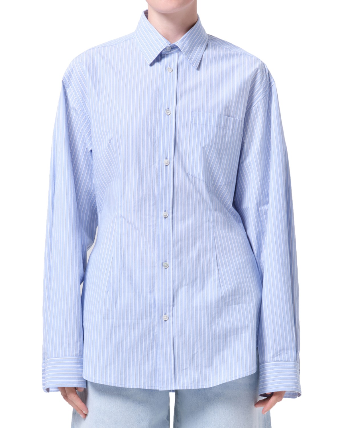 Agolde Cinch Shirt in Webb Strip