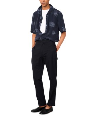 Eren Crepe Cloud Lines Short Sleeve Shirt