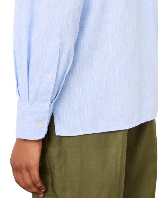 Younes Cotton Linen Check Shirt