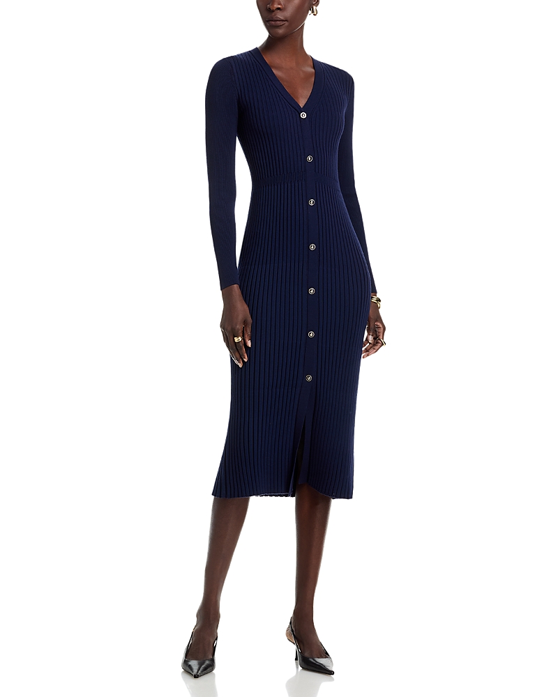 Elie Tahari The Monroe Knit Dress In Blue