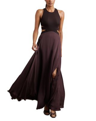 Cutout Sleeveless Maxi Dress