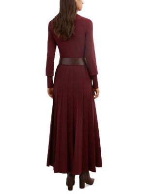 Belted Knitted Midi Dress
