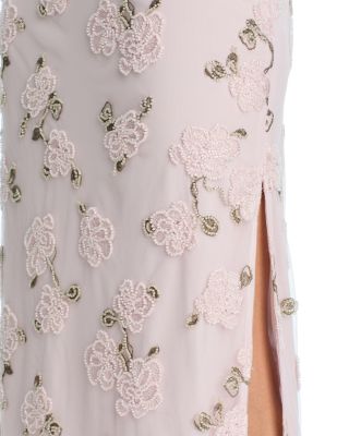 Flower Beads Maxi Dress