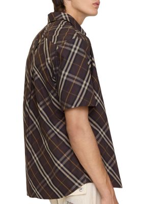 Relaxed Fit Check Cotton Shirt