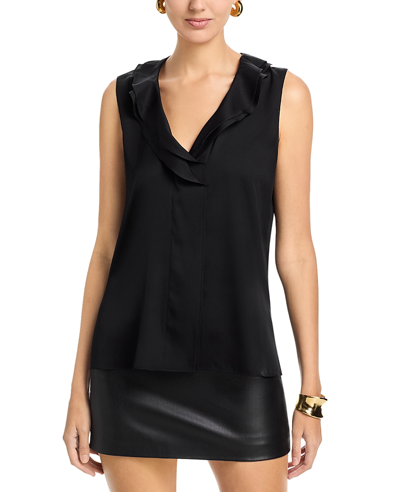 Kobi Halperin Kali Ruffled Top In Black