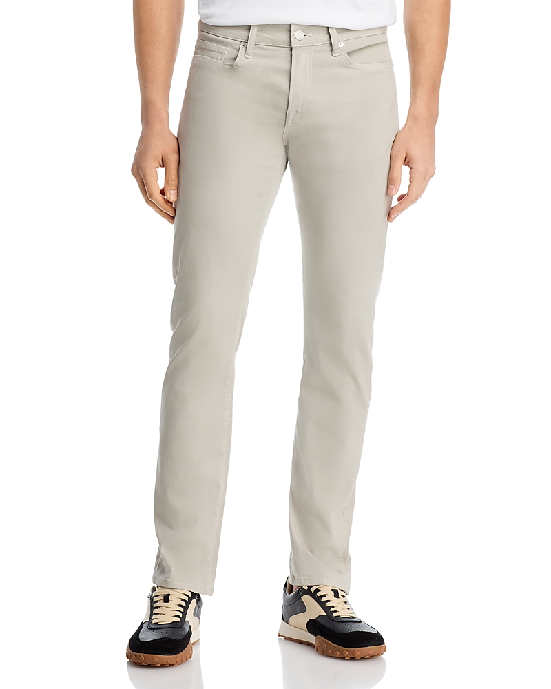Frame L'Homme Slim Brushed Twill Pants in Light Stone