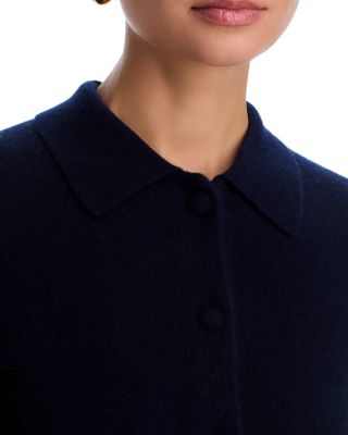 100% Cashmere Polo Cardigan Sweater - Exclusive