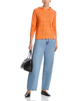 100% Pointelle Hoodie Sweater - Exclusive