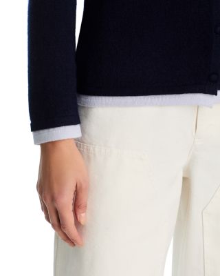 100% Cashmere Crewneck Cardigan Sweater - Exclusive
