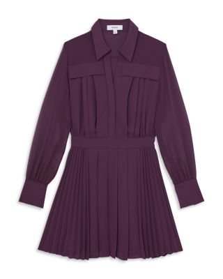 Pleated Mini Dress