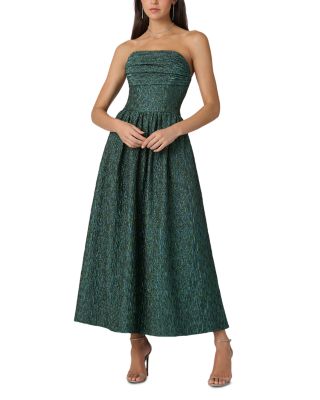 Lillia Jacquard Strapless Dress
