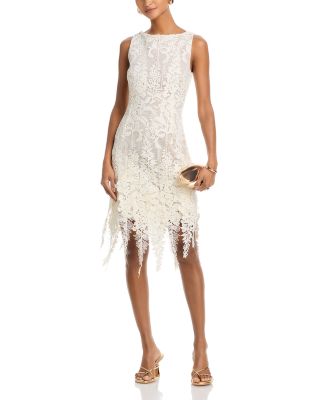 Sleeveless Foxgloves Guipure Lace Dress