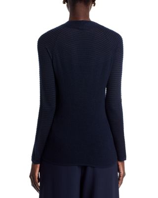 Textured Stripe Raglan Sweater