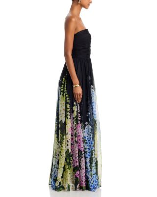 Silk Degrad&amp;eacute; Foxglove Chiffon Gown